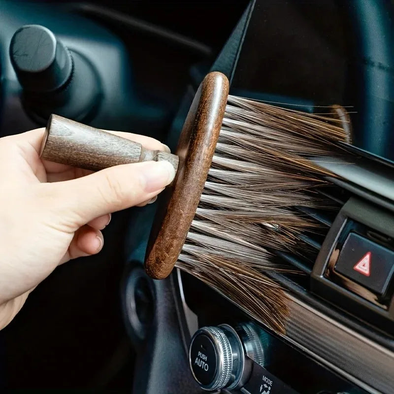 Coffee Grounds Cleaning Brush – Soft Bristle Wooden Handle Coffee Cleaning Brush Axl