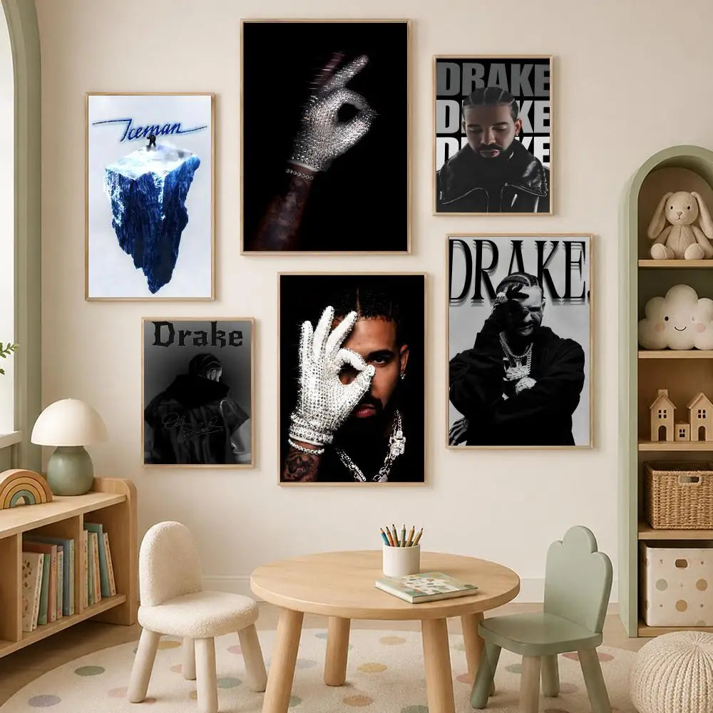 Drake HD Self-Stick PVC Wall Art Poster – Waterproof Decor Wall Art Poster Axl