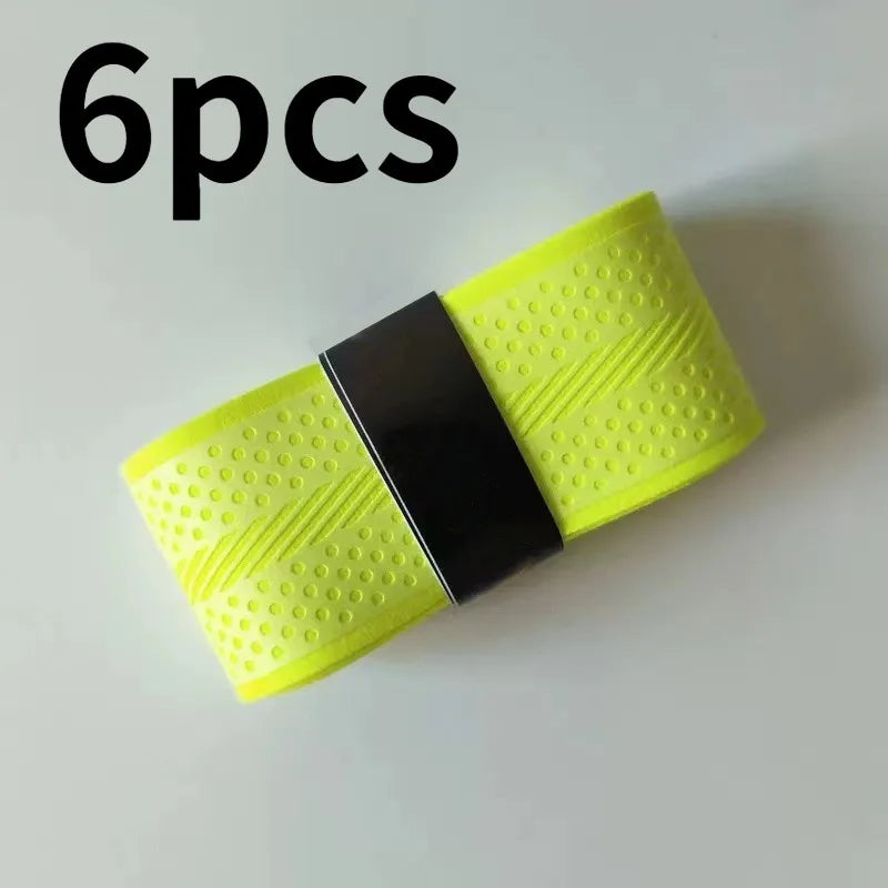 6-Pack PU Golf Club Overgrip Tape – Anti-Slip Wrapping Grips Golf Club Overgrip Axl YellowB-6pcs