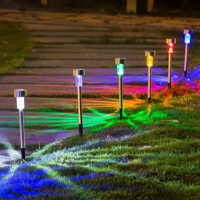 10-Pack Solar LED Pathway Lights – IP55 Waterproof Garden Stakes Solar Pathway Lights Axl