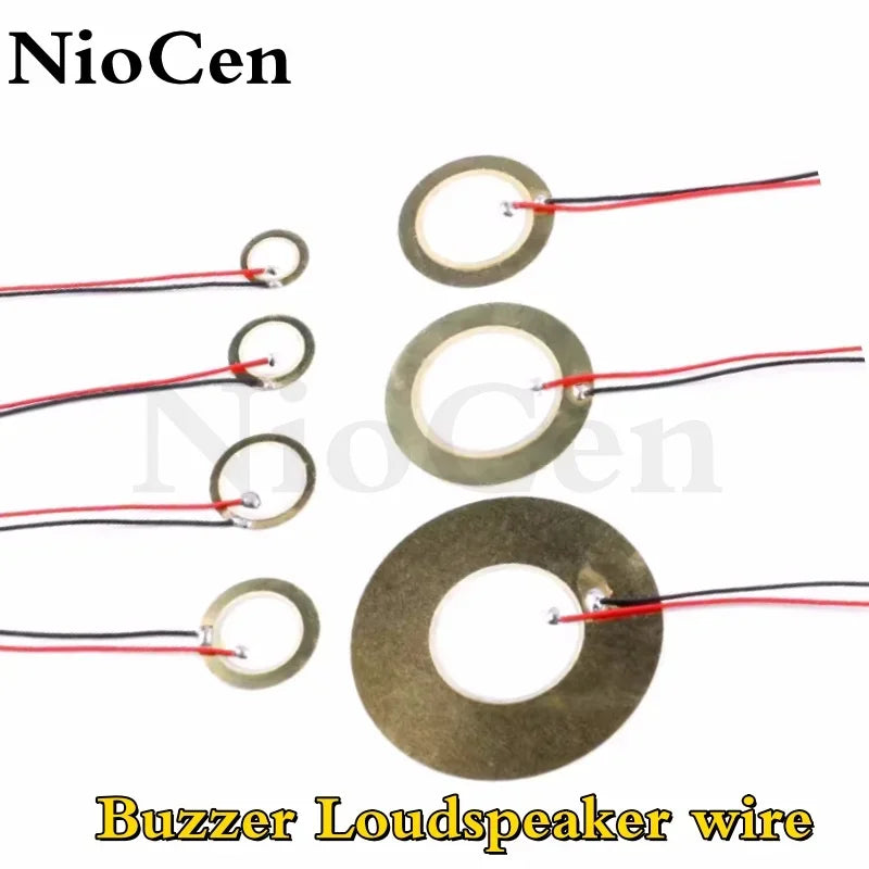 10pcs Piezoelectric Ceramic Disc Sensors 12–50mm | Buzzer Piezo Ceramic Sensor Axl