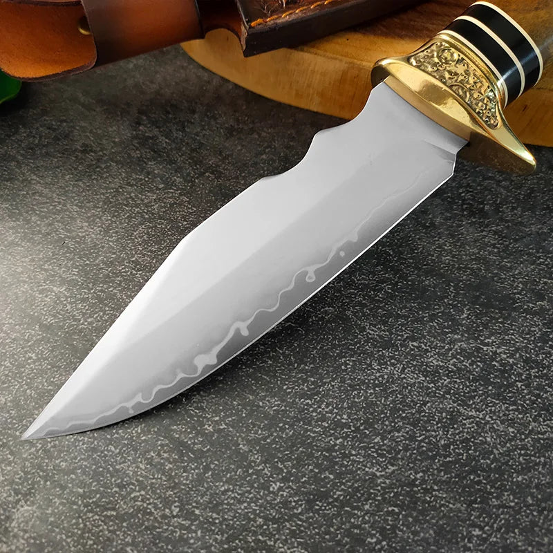 InLeung Damascus Steel Boning Knife – Handmade Wood Handle Damascus Kitchen Knife Axl