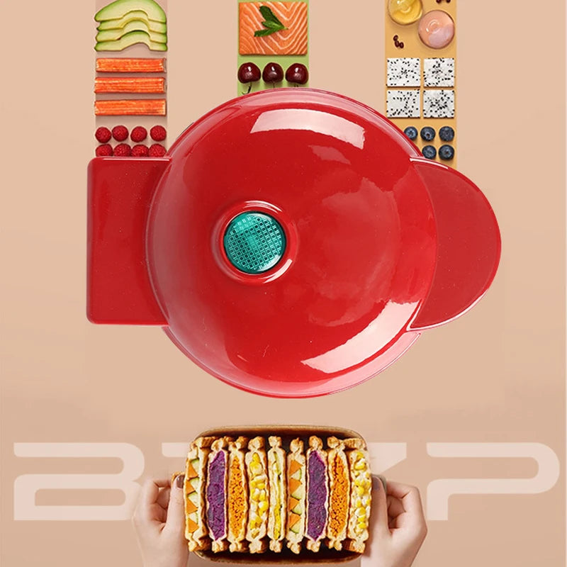 BALASHOV Mini Bubble Waffle Maker – Non-Stick Eggette Machine Bubble Waffle Maker Axl