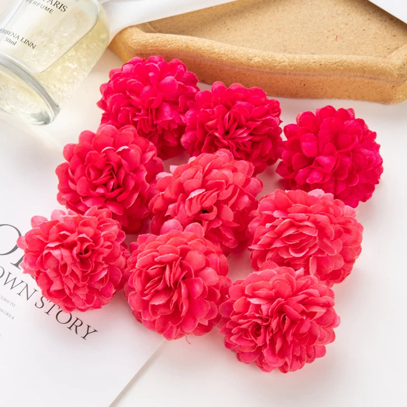 Silk Autumn Hydrangea Artificial Flowers | Wedding & Home Decor Artificial Silk Flowers Axl color 2 30 pcs