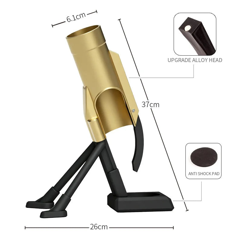 Mortar Bottle Opener Cap Launcher – Magnetic Beer Opener Gift Novelty Bottle Opener Axl Gold