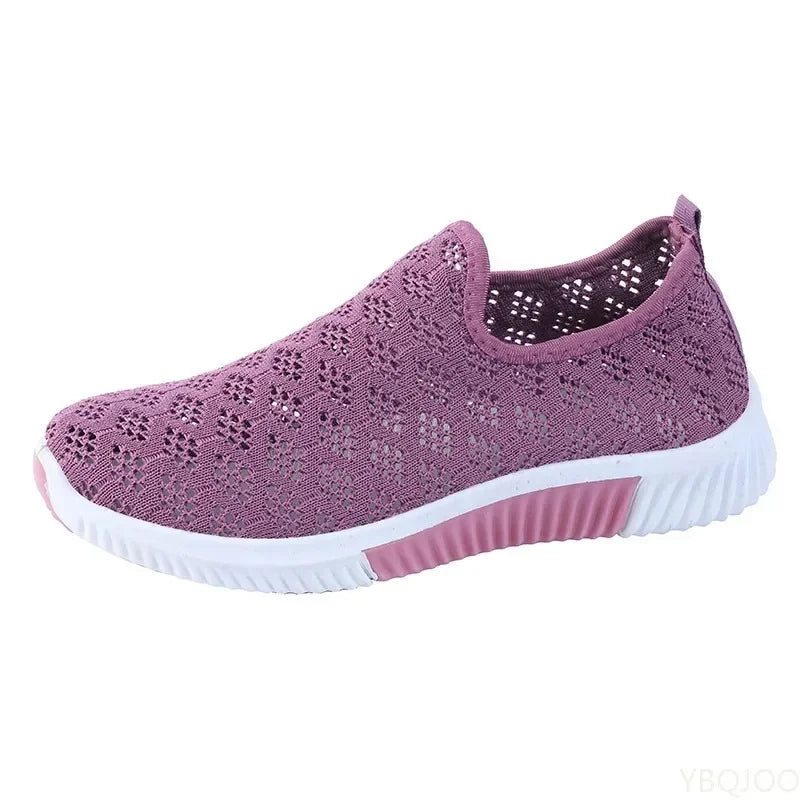 Women's Air Mesh Slip-On Sneakers – Breathable Casual Sports Shoe Women's Sneakers Axl