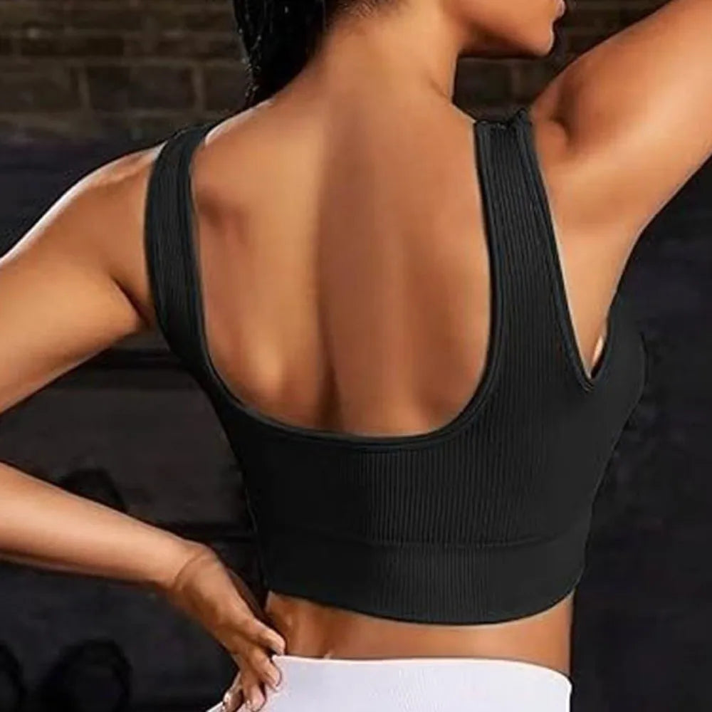 Seamless Sports Bra – Breathable Moisture-Wicking Yoga Bra Sports Bra Axl