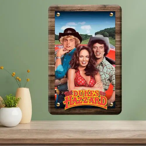 Dukes of Hazzard Metal Sign – Retro TV Show Poster Wall Art Metal Wall Sign Axl aluminum sign aluminum 40x30cm