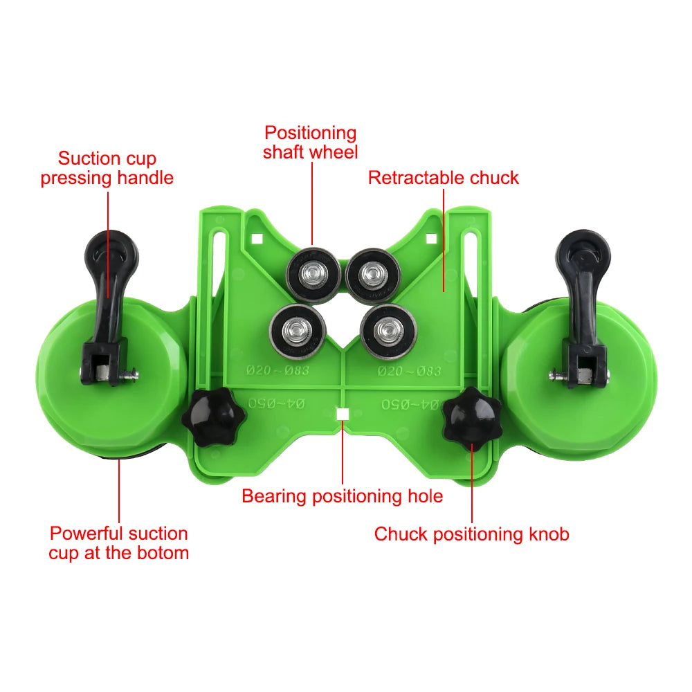 Glass Tile Drill Guide Locator 4-83mm | Suction Cup Hole Centering Drill Guide Locator Axl