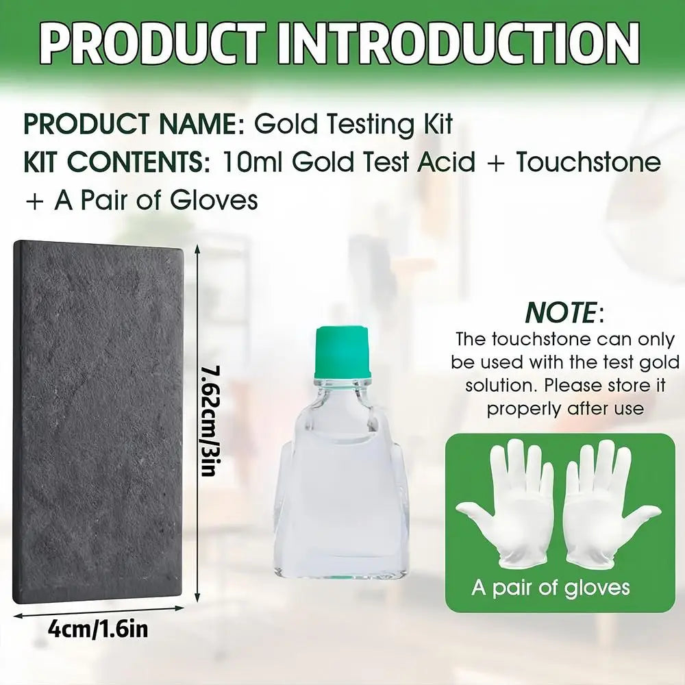 Gold & Silver Jewelry Tester Kit – 10k to 24k Purity Testing Jewelry Testing Kit Axl set