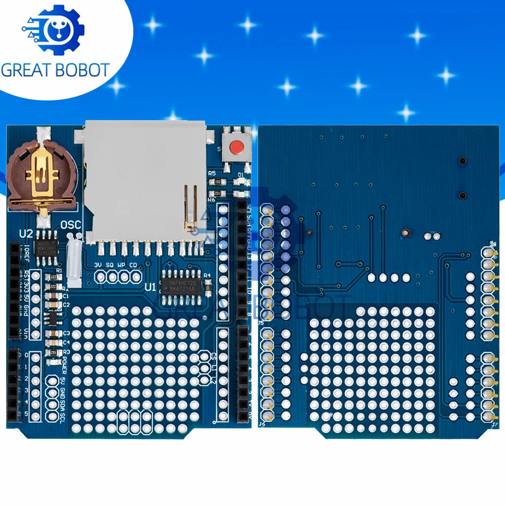 XD-05 Data Logger Shield V1.0 for Arduino UNO – SD Card Module Arduino Logger Shield Axl Default Title