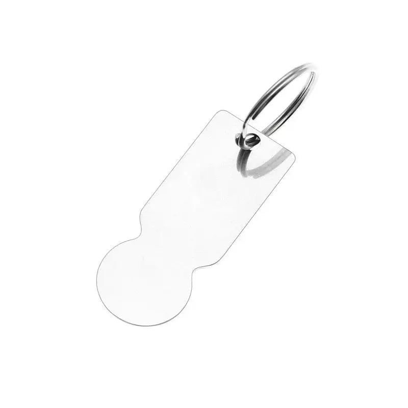 Stainless Steel Shopping Cart Token Keychain – Reusable Trolley Coin Trolley Token Keychain Axl A7