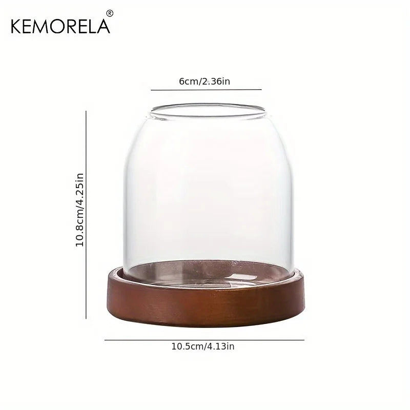 KEMORELA Glass Utensil Storage Jar with Tray – Kitchen Organizer Utensil Storage Organizer Axl B