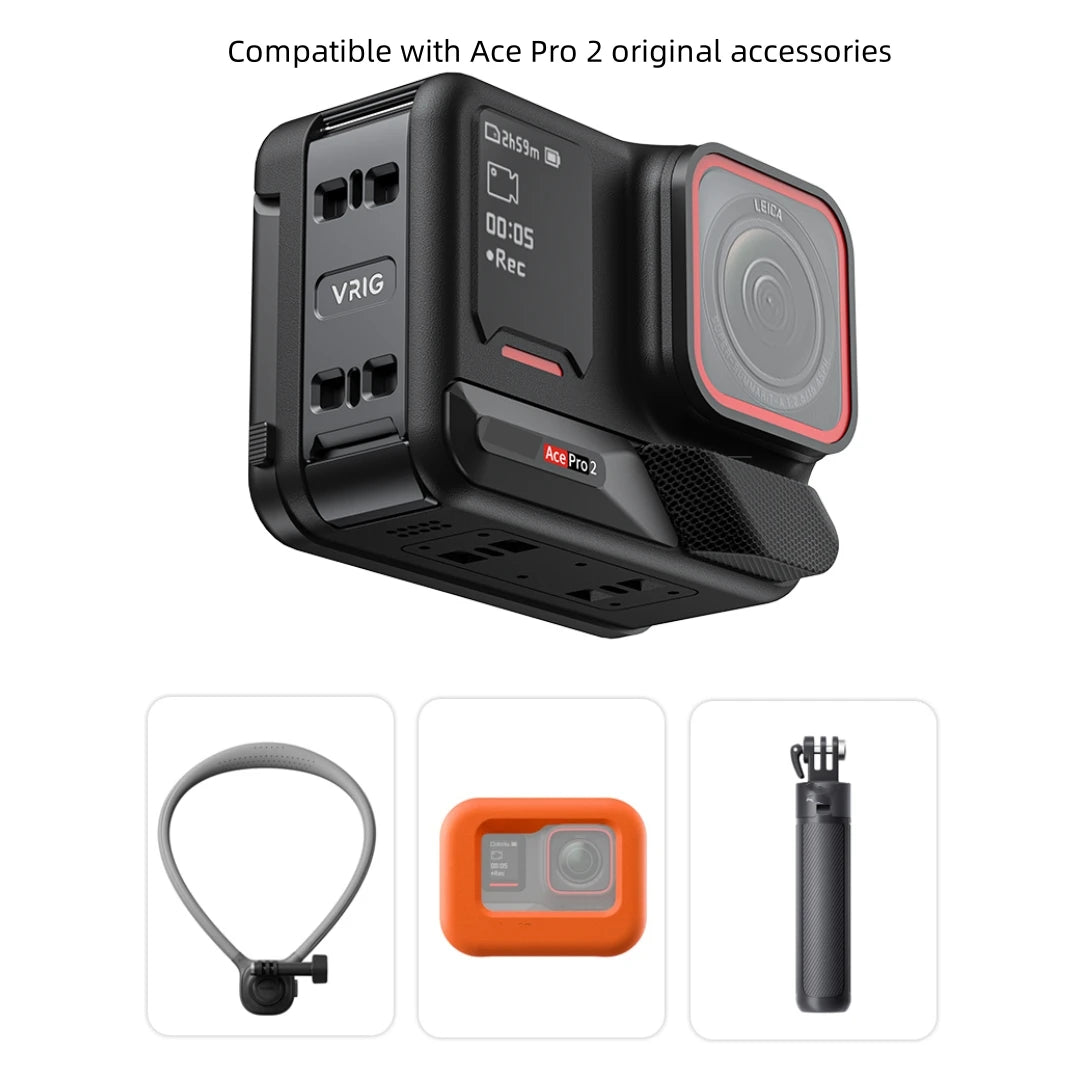 Insta360 Ace Pro 2 Aluminum Battery Cover – Vertical Adapter Camera Accessory Adapter Axl