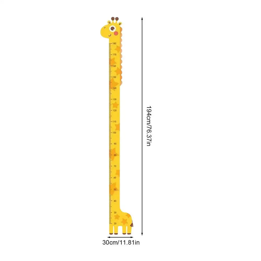 Kids Animal Wall Height Chart – Peel & Stick Growth Ruler Kids Growth Chart Axl Giraffe Style