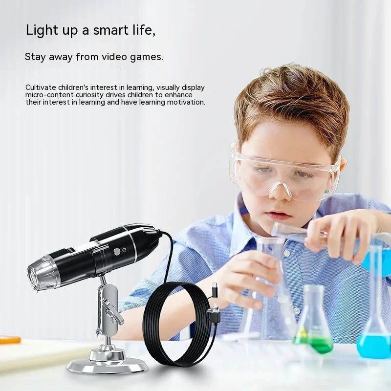 1600X WiFi Digital USB Microscope – 8 LED, iOS, Android & PC Digital Microscope Axl