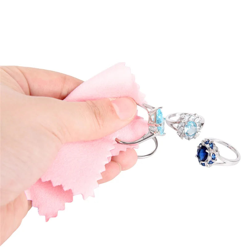 50-Pc Silver & Jewelry Polishing Cloth Set – Anti-Tarnish Jewelry Polishing Cloth Axl