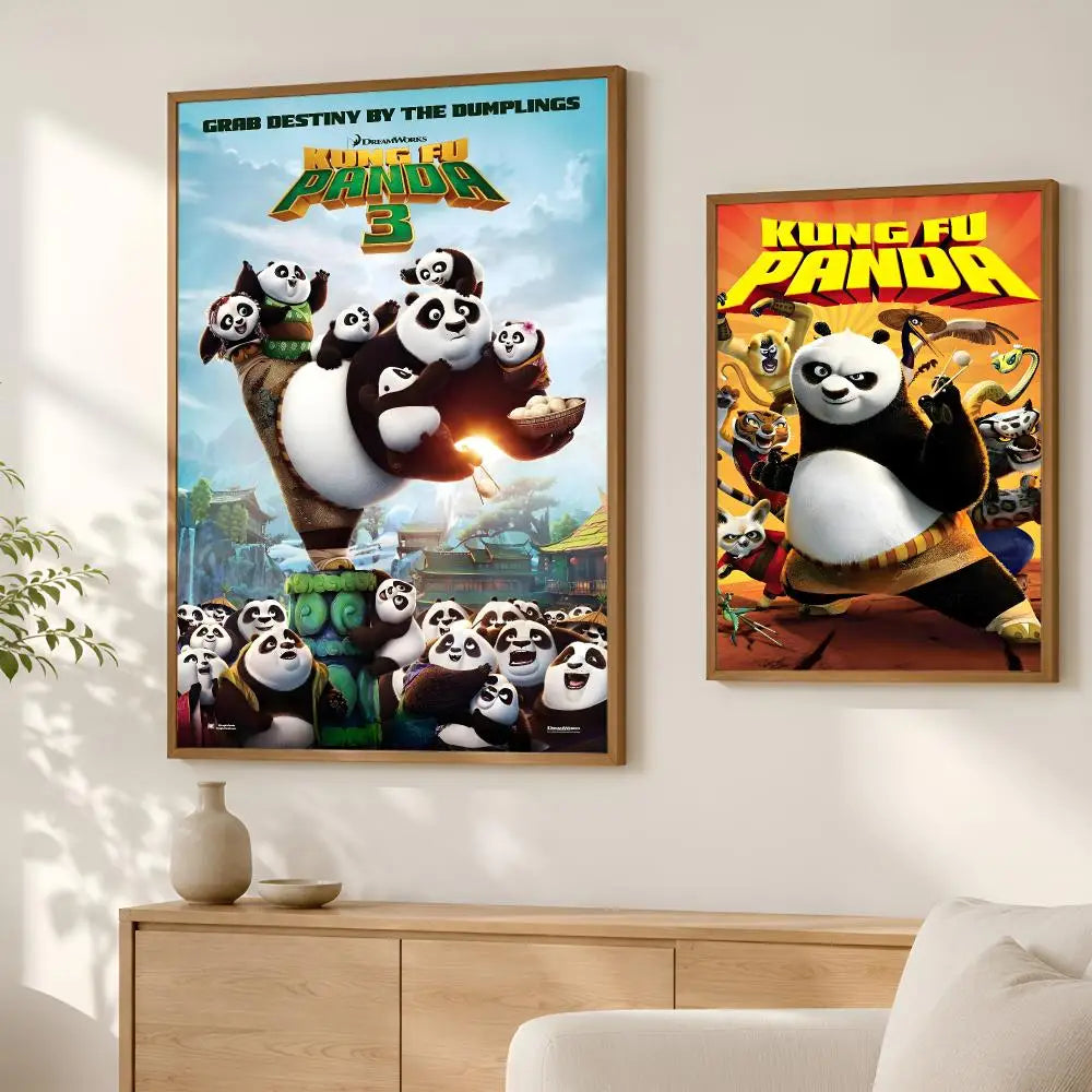 Kung Fu Panda Self-Stick HD Wall Art Poster – Waterproof Decor Wall Art Poster Axl