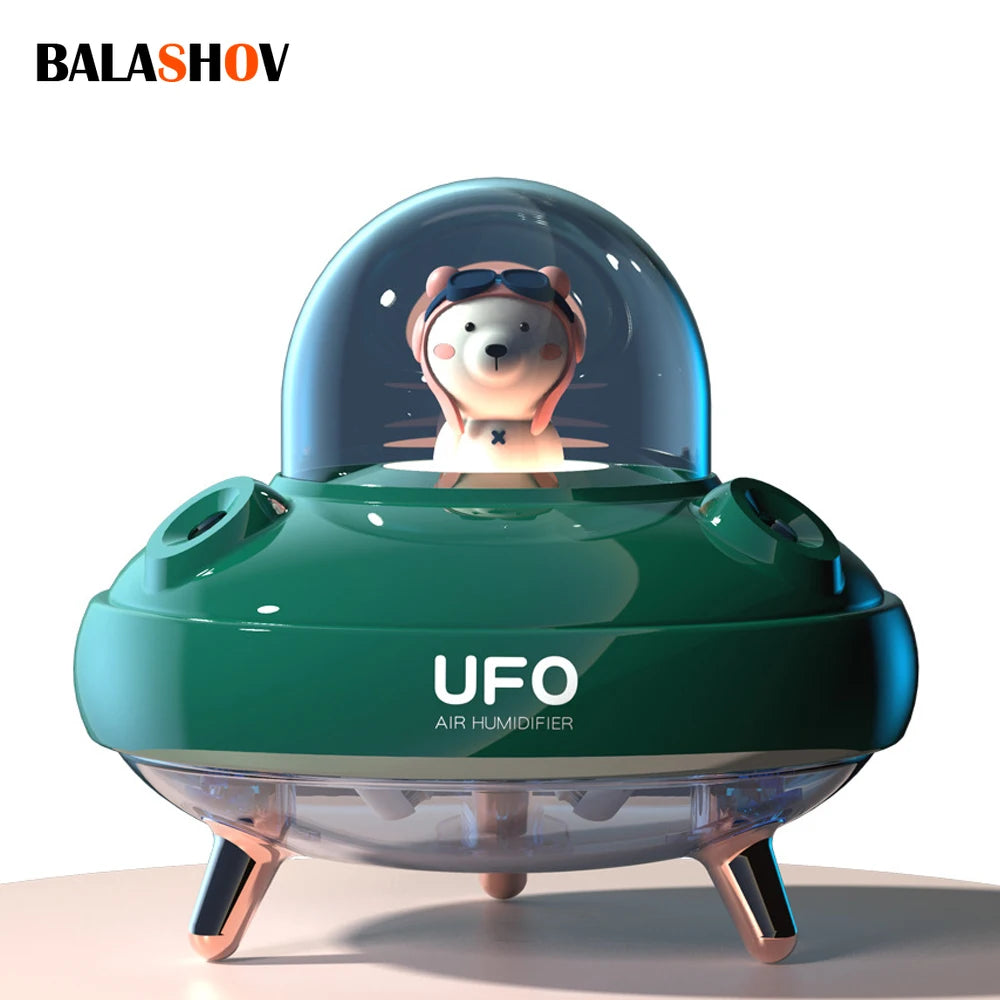 BALASHOV 400ml Dual Spray USB Mini Humidifier with Night Light USB Mini Humidifier Axl