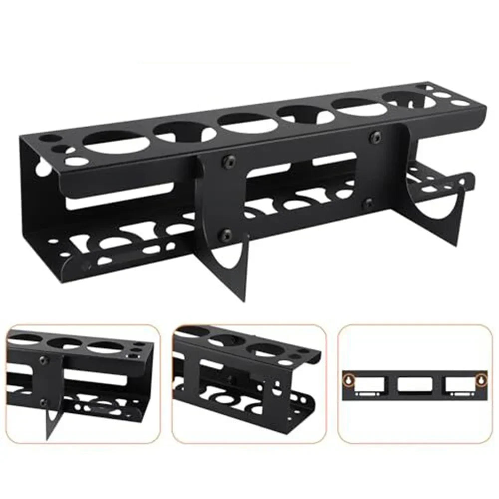 Wall-Mounted Caulking Tube Holder – 6-Slot Steel Storage Rack Tool Storage Rack Axl