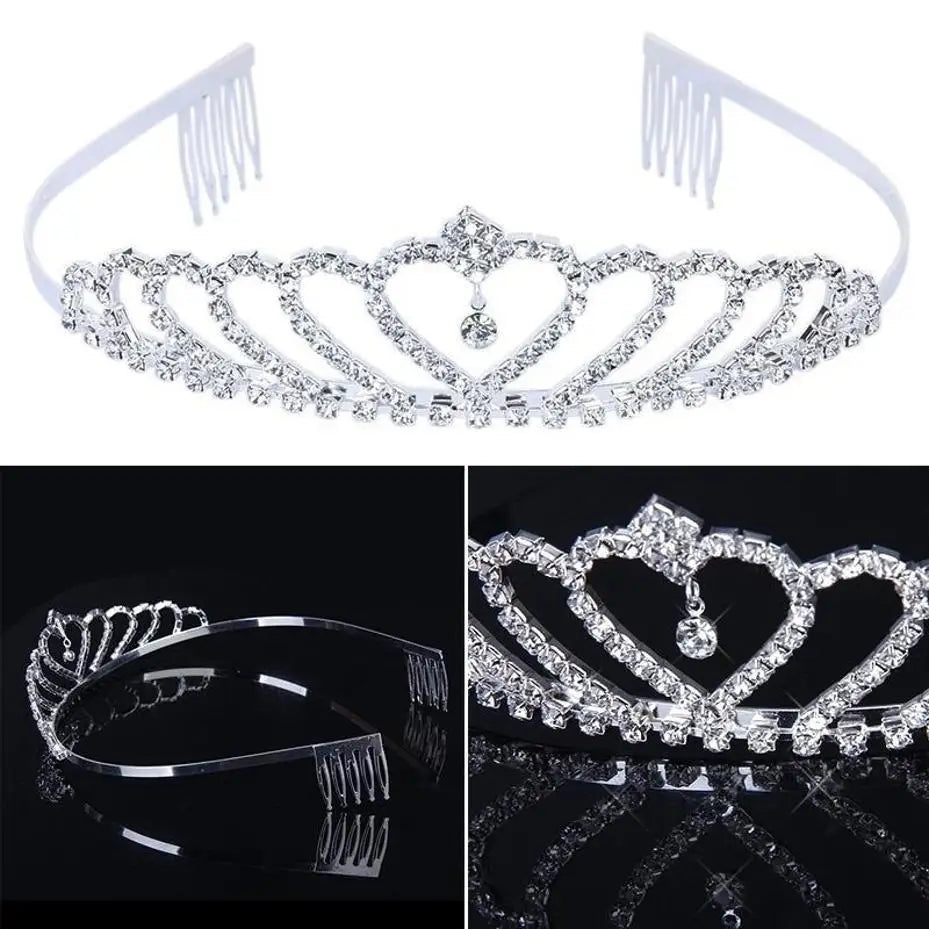 Crystal Bridal Crown Headband – Wedding & Birthday Hair Accessory Crown Headband Axl