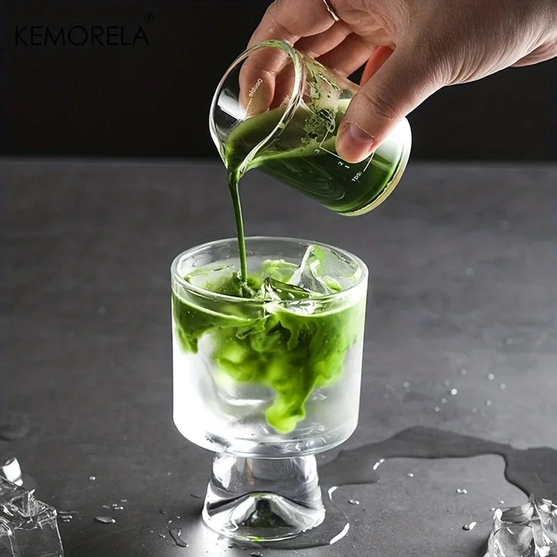 KEMORELA 8.1oz Mini Long Stem Glass Cup – Wine & Desserts Glass Stemware Cup Axl