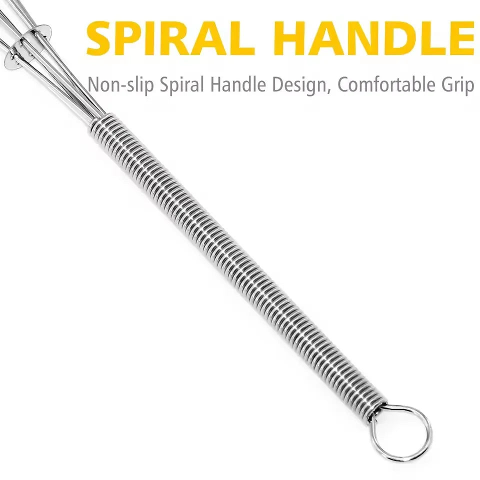 Mini Stainless Steel Manual Egg Whisk – Wire Kitchen Beater Manual Egg Whisk Axl