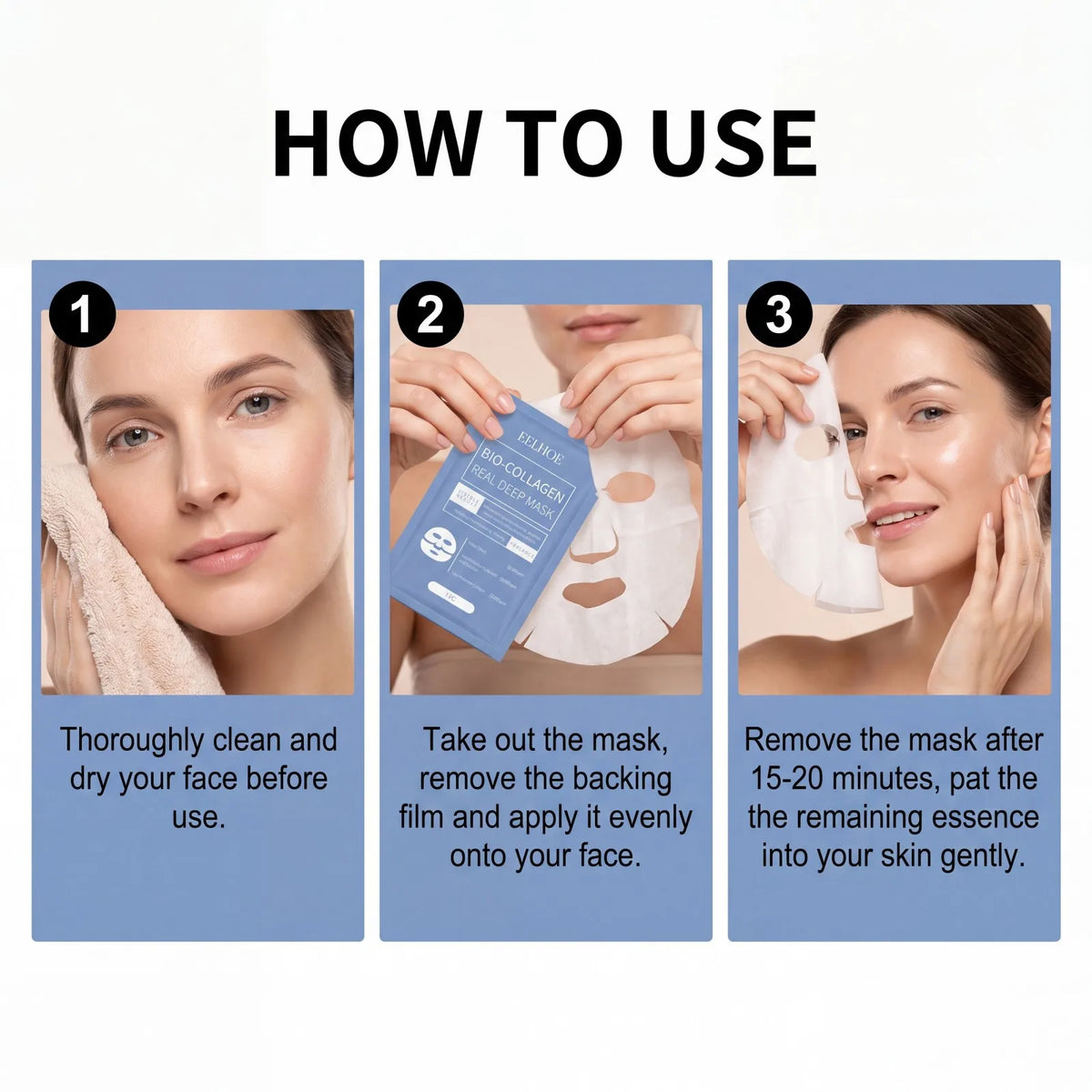 Bio Collagen Deep Face Mask – Hydrating, Firming & Brightening Collagen Face Mask Axl