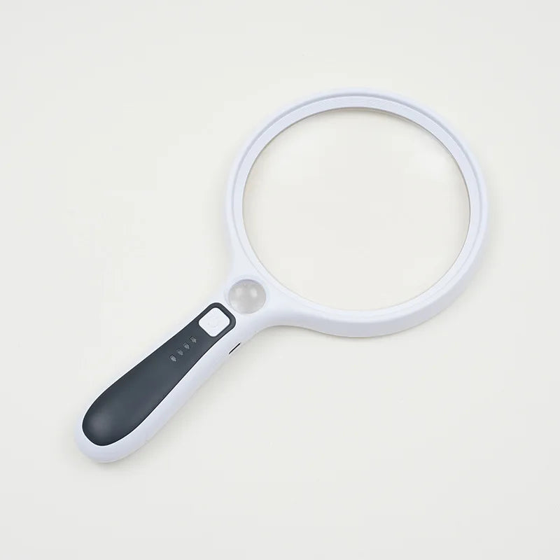 10X LED Handheld Magnifier 130mm – Reading & Repair Lens LED Handheld Magnifier Axl