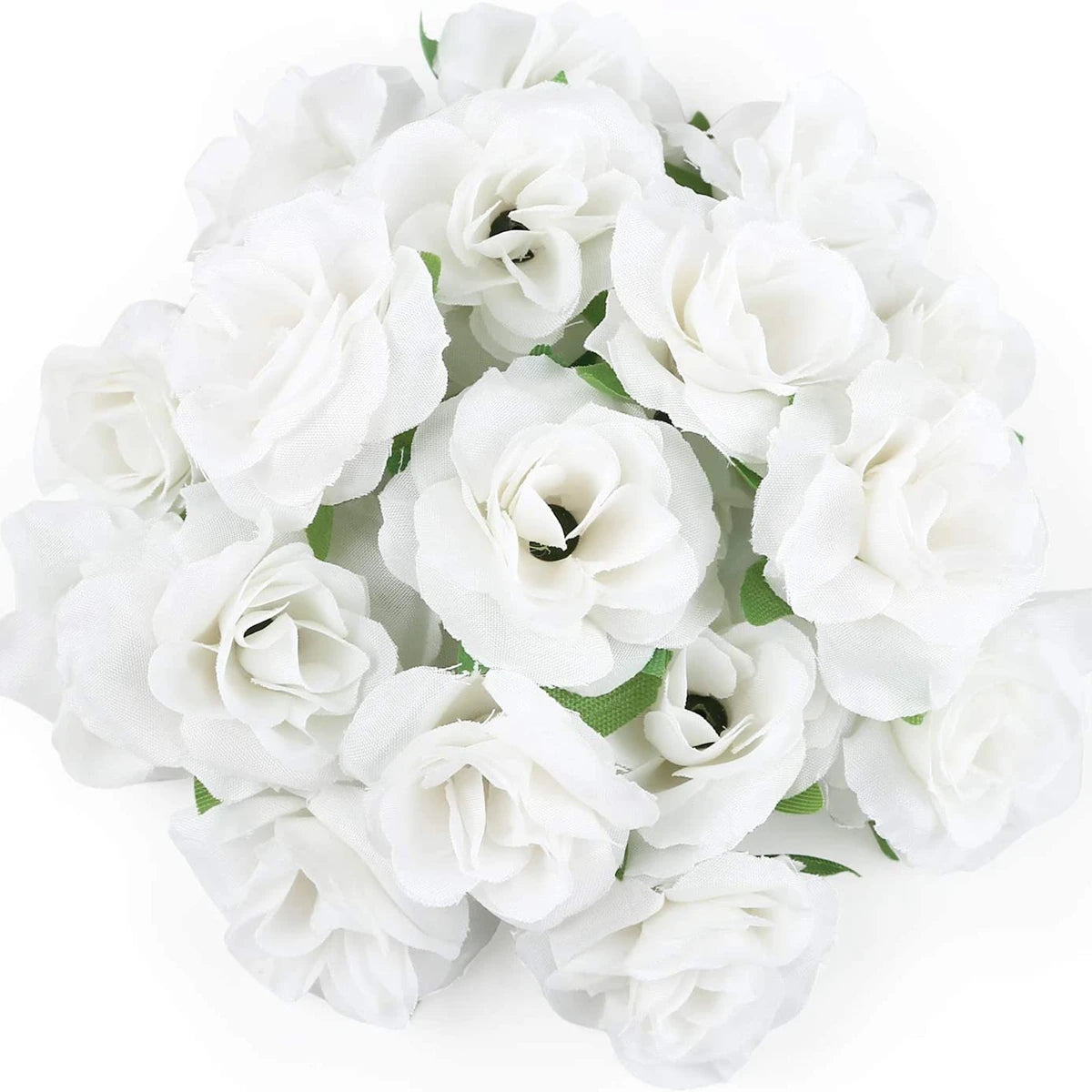 Silk Cream Rose Artificial Flower Heads – 10 or 50 Pack Artificial Silk Flowers Axl 6 50pieces