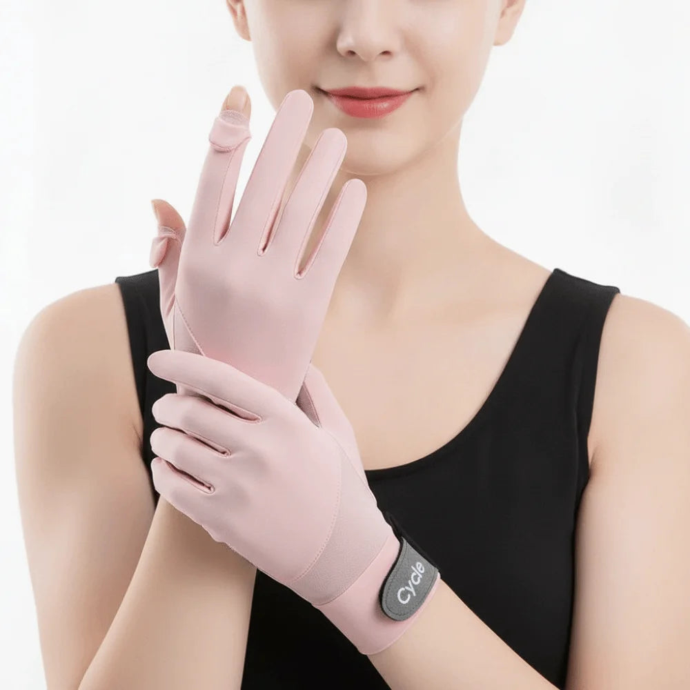 UV Sun Protection Gloves – Non-Slip Ice Silk Riding & Driving Sun Protection Gloves Axl