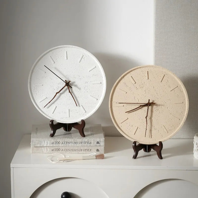 Nordic Silent Wall Clock – Modern Resin Décor 27cm Silent Wall Clock Axl