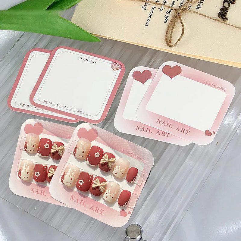 Nail Swatch Display Cards 20/50 Sheets – False Nail Show Cards Nail Display Cards Axl