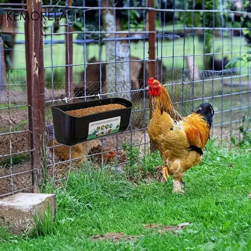 Large Chicken Feeders & Waterers with Clips – 4.5 Qt, 1/3/5 Pk Poultry Feeder Waterer Axl