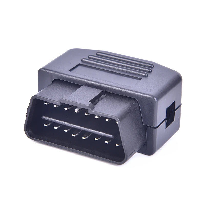 Universal OBD2 16-Pin Male Connector Plug Adapter | Diagnostic OBD2 Connector Adapter Axl Black