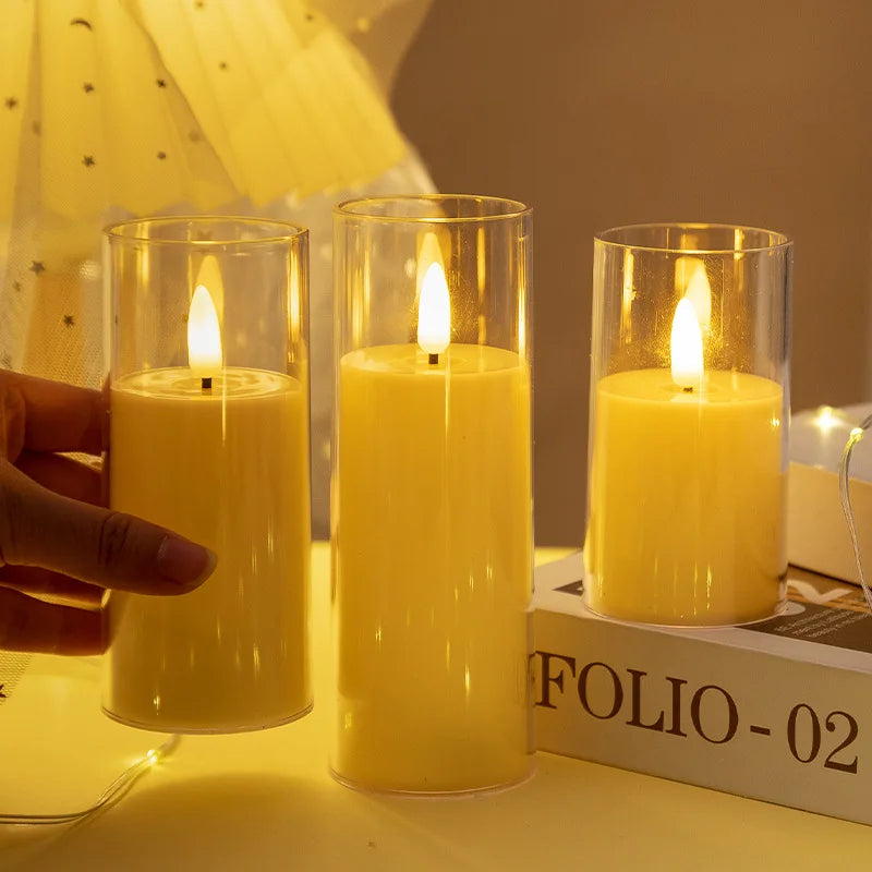 Flameless LED Candle Light – Battery Powered, 3 Sizes Flameless LED Candle Axl