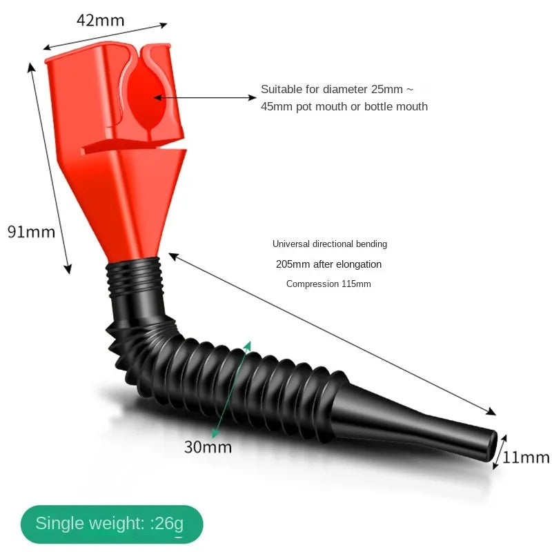 Foldable Universal Car Engine Funnel – Auto Fluid Pouring Auto Fluid Funnel Axl 1pc