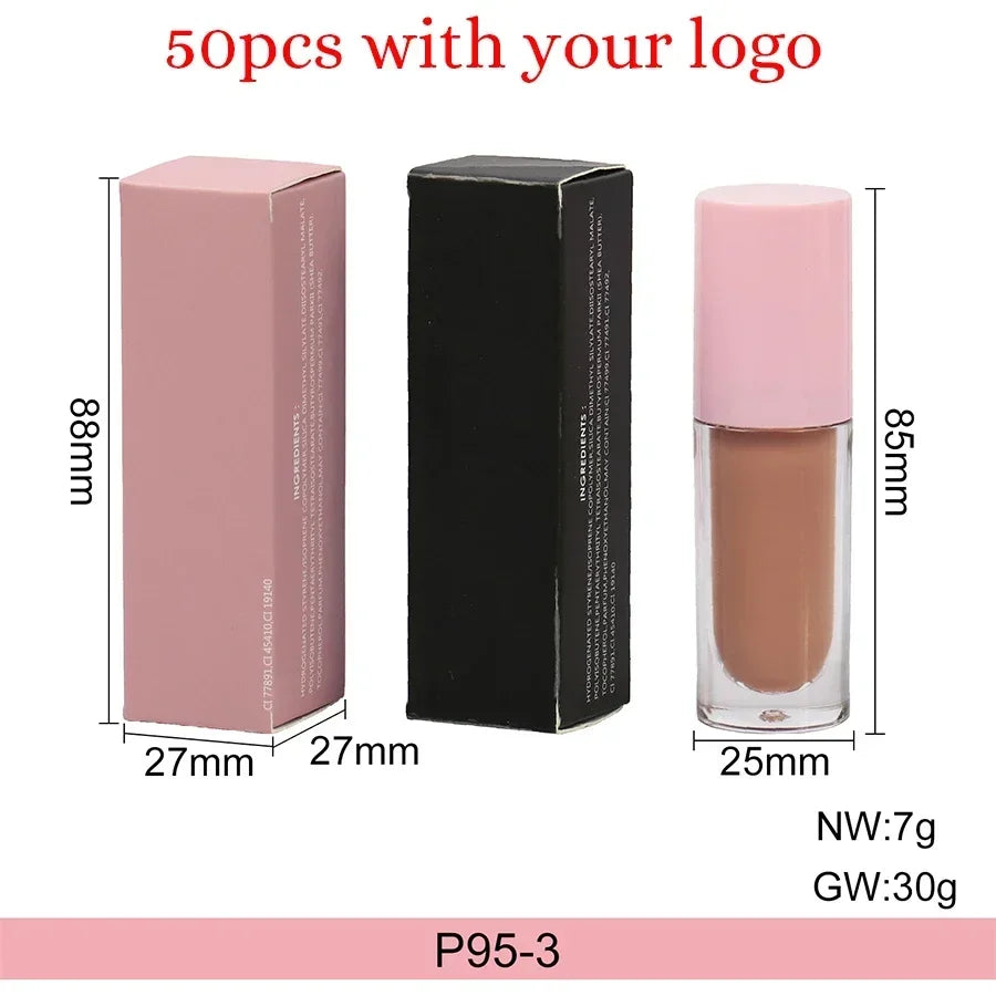 Nude Lip Gloss Big Brush Private Label Wholesale – 147+ Shades Lip Gloss Axl 50pcs with logo