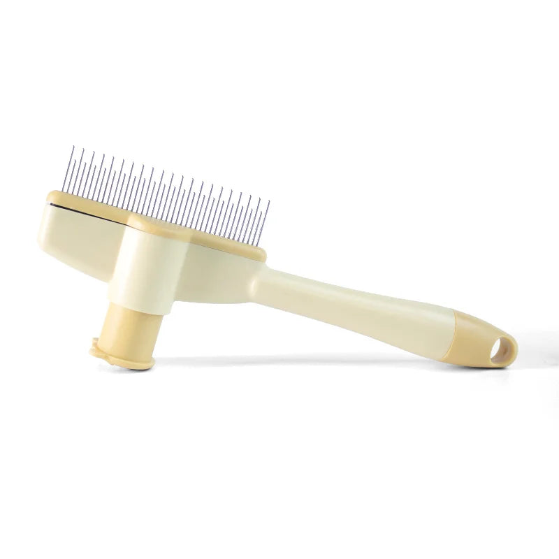 Pet Hair Removal Comb – Grooming Brush for Cats & Dogs Pet Grooming Comb Axl yellow -1pc