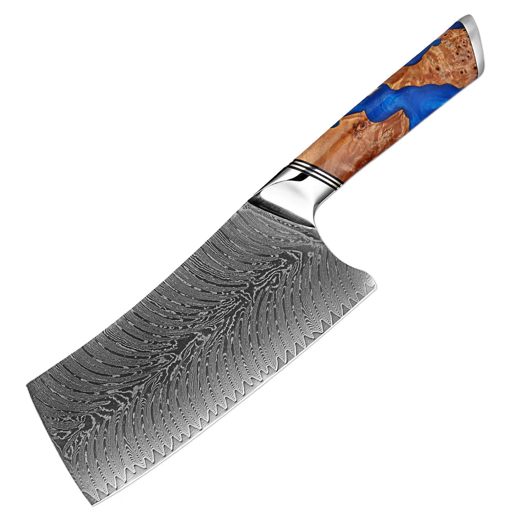 XITUO Damascus Chef Knife Set – 67-Layer VG10 Steel, 1–9 Pcs Damascus Knife Set Axl Chinese Cleaver