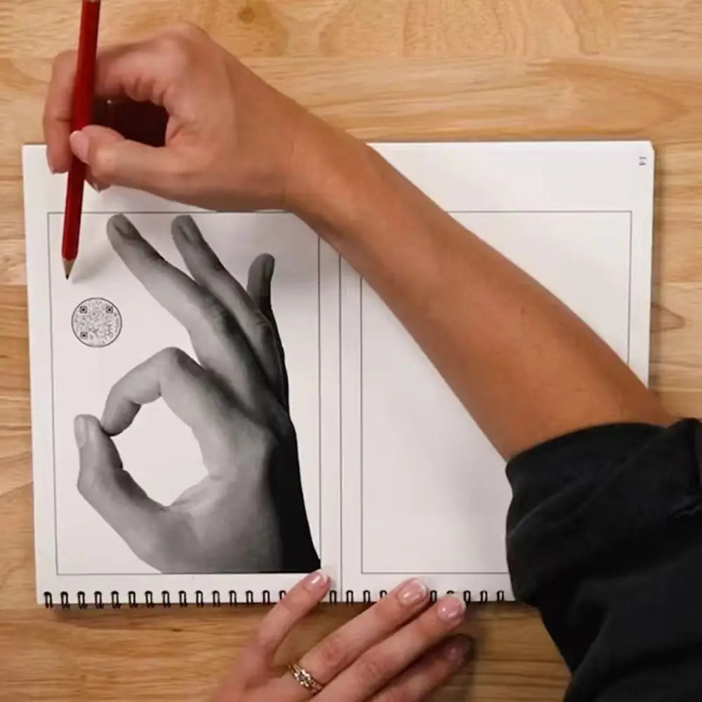 Interactive Art Drawing Workbook – Hardcover Sketchbook Guide Art Drawing Workbook Axl