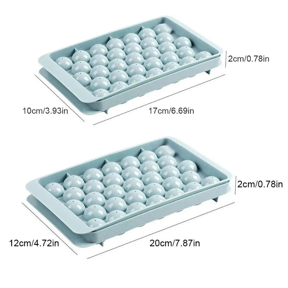 Round Ice Ball Maker Tray – Whiskey Sphere Mold | 2 Colors Ice Ball Mold Tray Axl