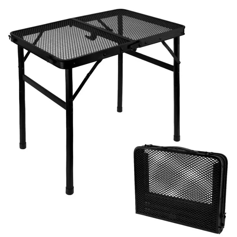 Collapsible Grill Table 2ft – Height Adjustable Portable Camp Stand Camping Grill Table Axl