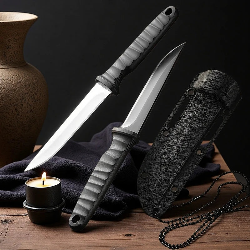 Portable Fixed Blade Camping Knife with Sheath | Stainless Steel Fixed Blade Knife Axl