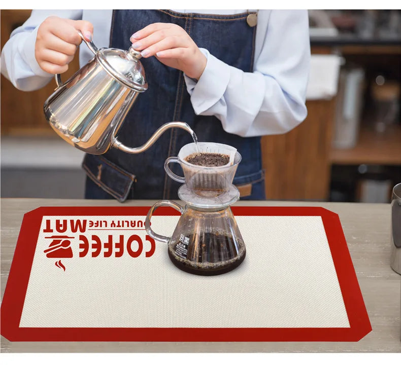 Silicone Coffee Mat – Bar Mat for Countertops & Coffee Makers Kitchen Counter Mat Axl
