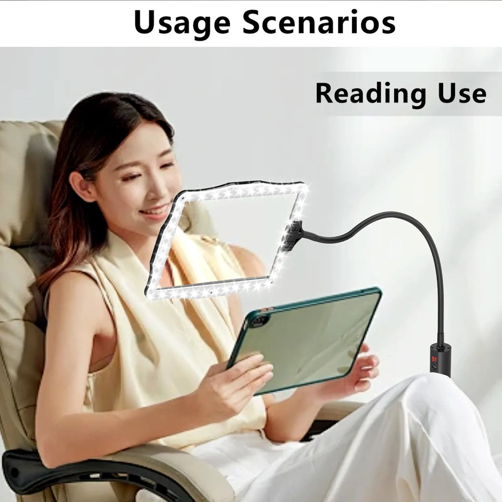 Desktop LED Magnifying Glass – Foldable, Portable & Floor Stand LED Magnifying Glass Axl 8079-5