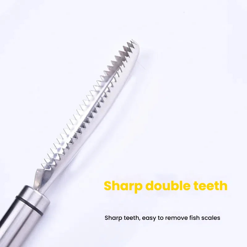 Stainless Steel Fish Scaler & Bone Tweezers Kitchen Tool Set Fish Cleaning Tool Axl