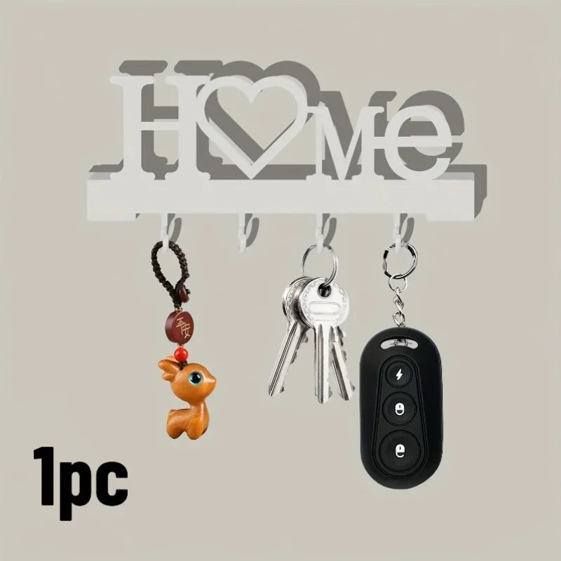 Heart-Shaped Wall Key Organizer with Hooks – No Drilling Wall Key Organizer Axl