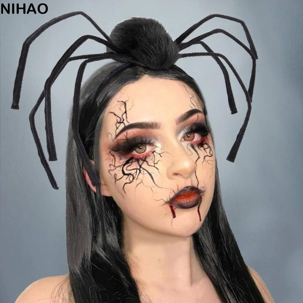 Halloween Spider Headband – Black Non-Slip Hair Hoop Halloween Headband Axl