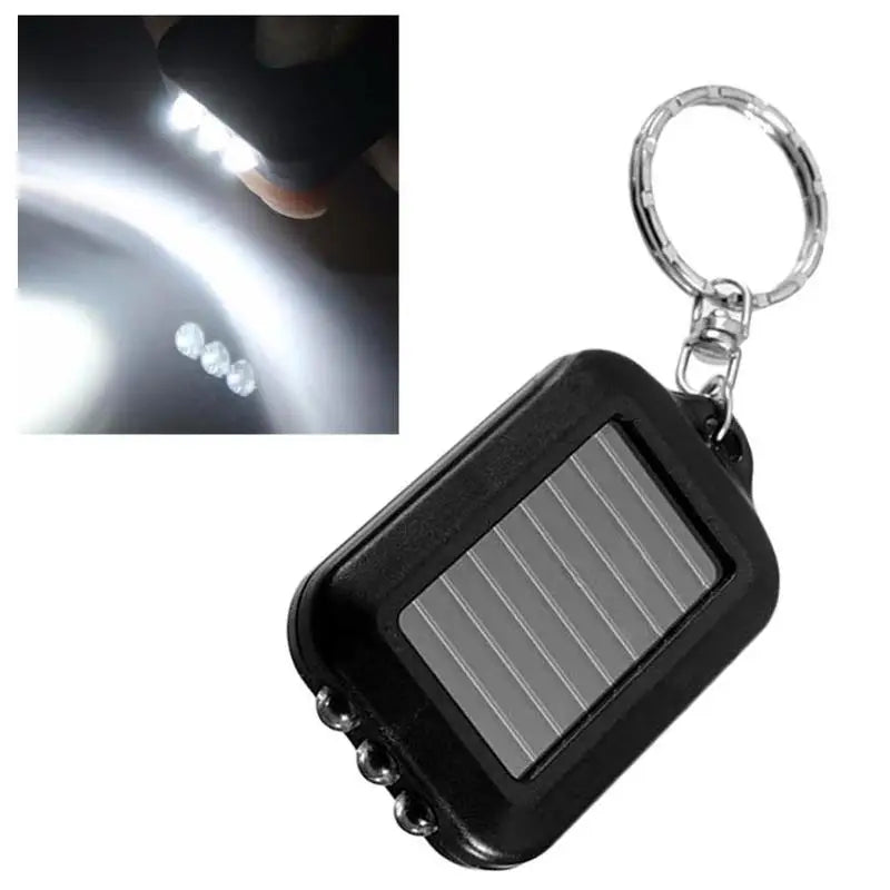 Mini LED Keychain Solar Flashlight – Pocket Torch for Outdoor Keychain Flashlight Axl